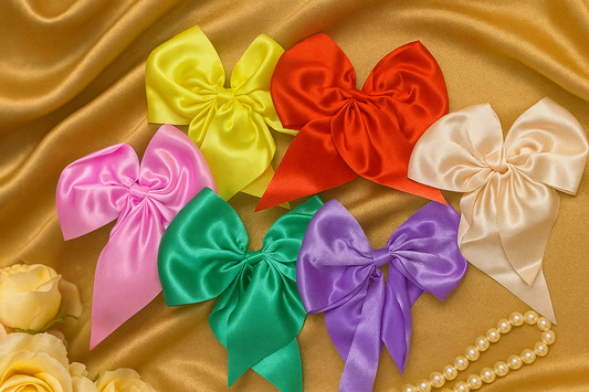 Satin Bow Hair Clip